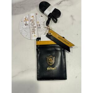 Harry Potter House Of Hufflepuff  Lanyard Faux Leather Card Badge Holder